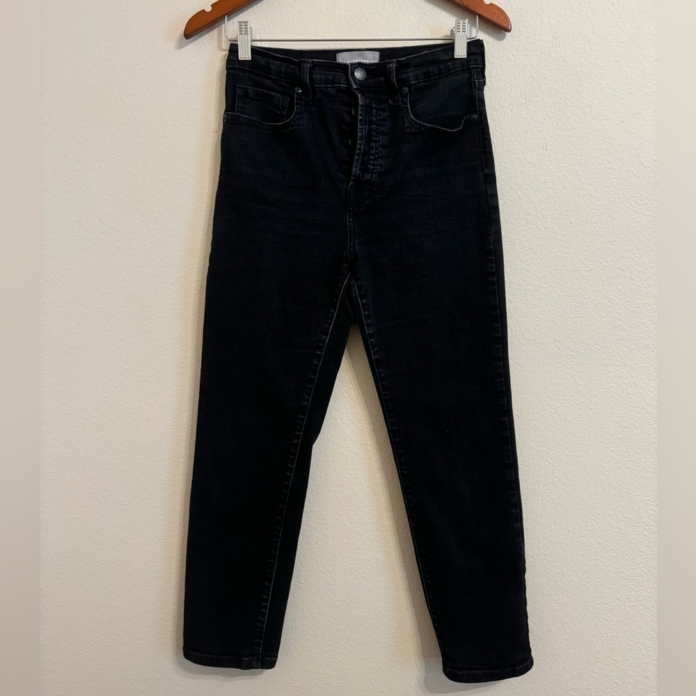 Everlane High Rise Slim Straight Ankle Jean